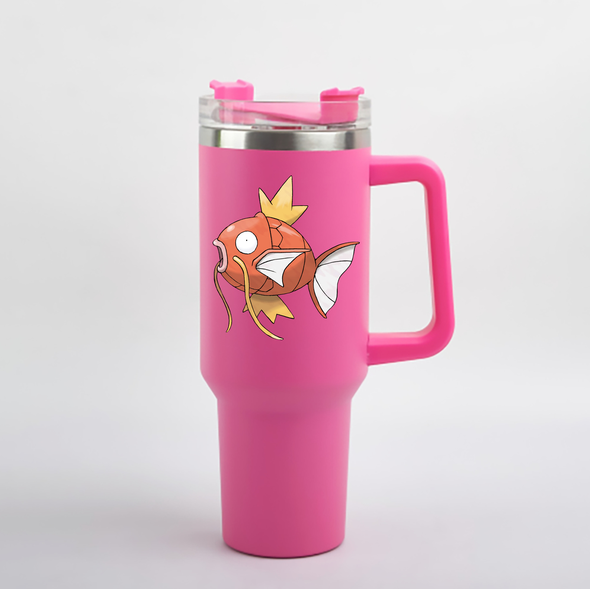 （画像用） ポケットモンスター Pokémon 1200mL車用タンブラー - クリスタルステッカー（プラスチックストロー付き）